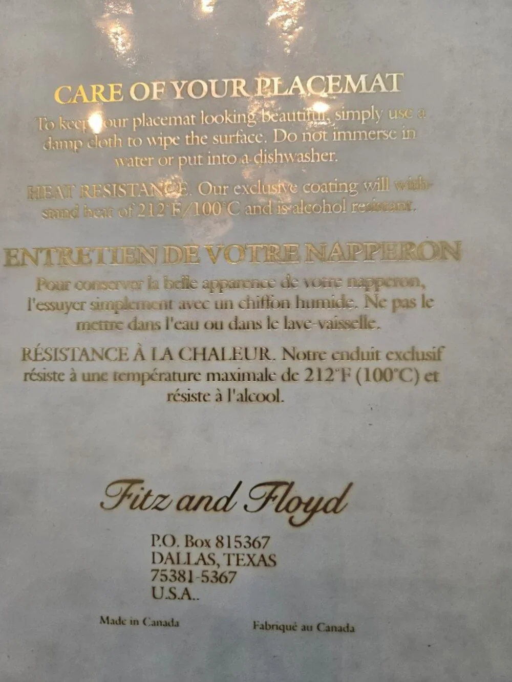 VINTAGE FITZ & FLOYD 